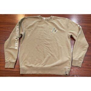 SALTY CREW BEIGE SWEATSHIRT SIZE LARGE